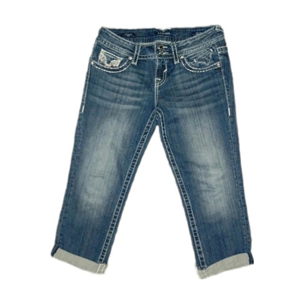 (3/$25) Vigoss Blue Jean Capris - Picture 2 of 5